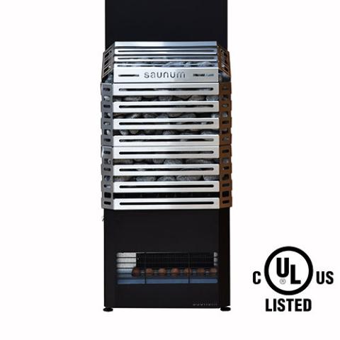 Saunum Air Series, 6.4kW Sauna Heater w/Climate Equalizer, Stainless - Sweet Life Saunas