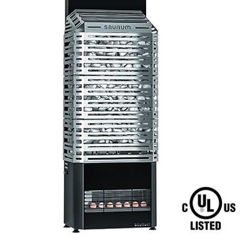 Saunum Air Series, 9.6kW Sauna Heater w/Climate Equalizer, Stainless - Sweet Life Saunas