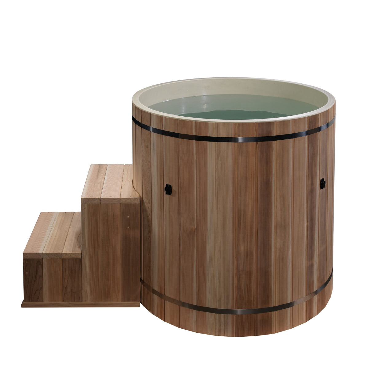 Dynamic Cold Therapy Cedar Barrel Cold Plunge with PVC Plastic Tub DCT-B-042-PLPC