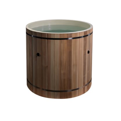 Dynamic Cold Therapy Cedar Barrel Cold Plunge with PVC Plastic Tub DCT-B-042-PLPC