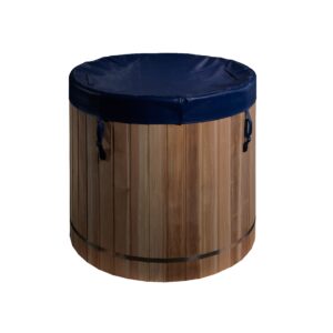Dynamic Cold Therapy Cedar Barrel Cold Plunge with PVC Plastic Tub DCT-B-042-PLPC