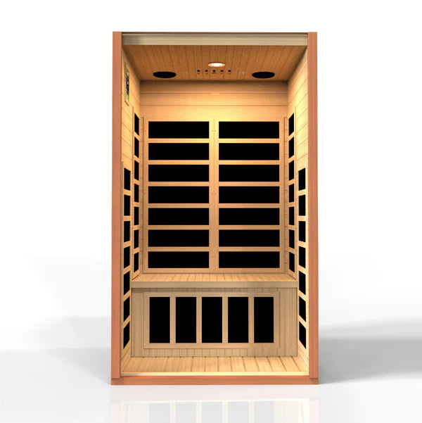 Dynamic Saunas Avila Elite 1-2 Person ULTRA-LOW-EMF FAR Infrared Sauna DYN-6103-01 Elite