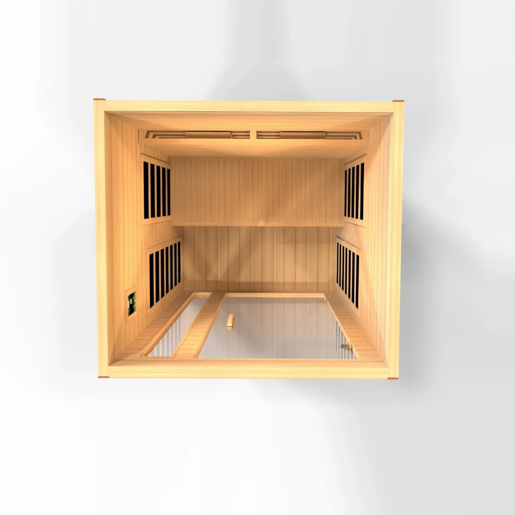 Dynamic Saunas Cardoba 2 Person Full Spectrum Near Zero EMF Infrared Sauna DYN-6203-02 FS