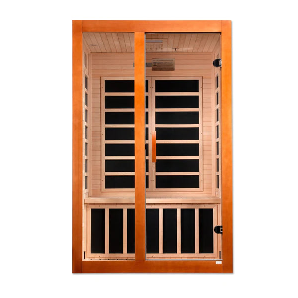 Dynamic Saunas Santiago Elite 2 Person Ultra Low EMF FAR Infrared Sauna DYN-6209-02 Elite