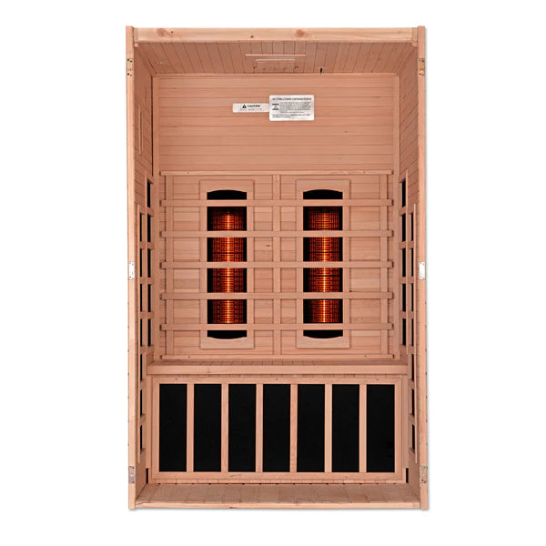 Dynamic Saunas Santiago 2 Person Full Spectrum Near Zero EMF Infrared Sauna DYN-6209-03 FS