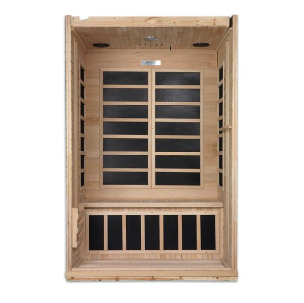 Dynamic Saunas Venice Elite 2 Person Ultra Low EMF Far Infrared Sauna DYN-6210-01 Elite