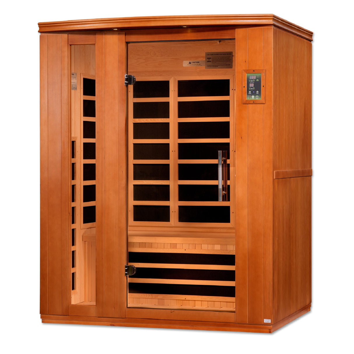 Dynamic Saunas Lugano Elite 3 Person Ultra Low EMF Far Infrared Sauna DYN-6336-02 Elite