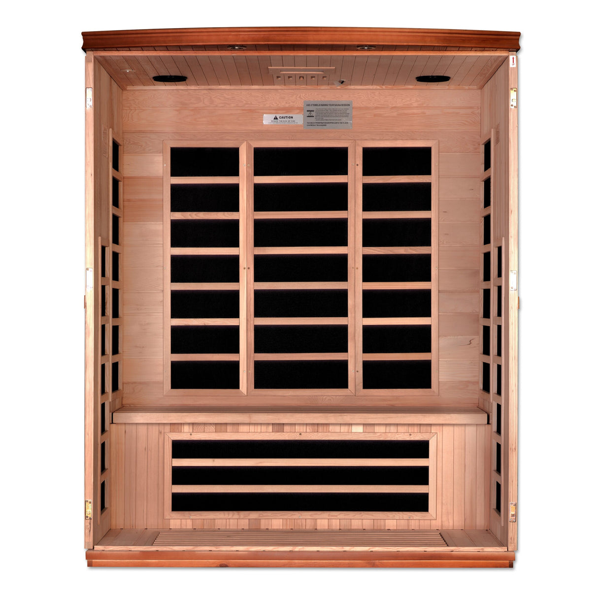 Dynamic Saunas Lugano Elite 3 Person Ultra Low EMF Far Infrared Sauna DYN-6336-02 Elite