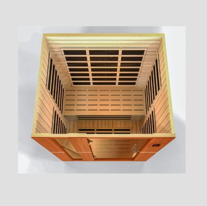 Dynamic Saunas Lugano Elite 3 Person Ultra Low EMF Far Infrared Sauna DYN-6336-02 Elite