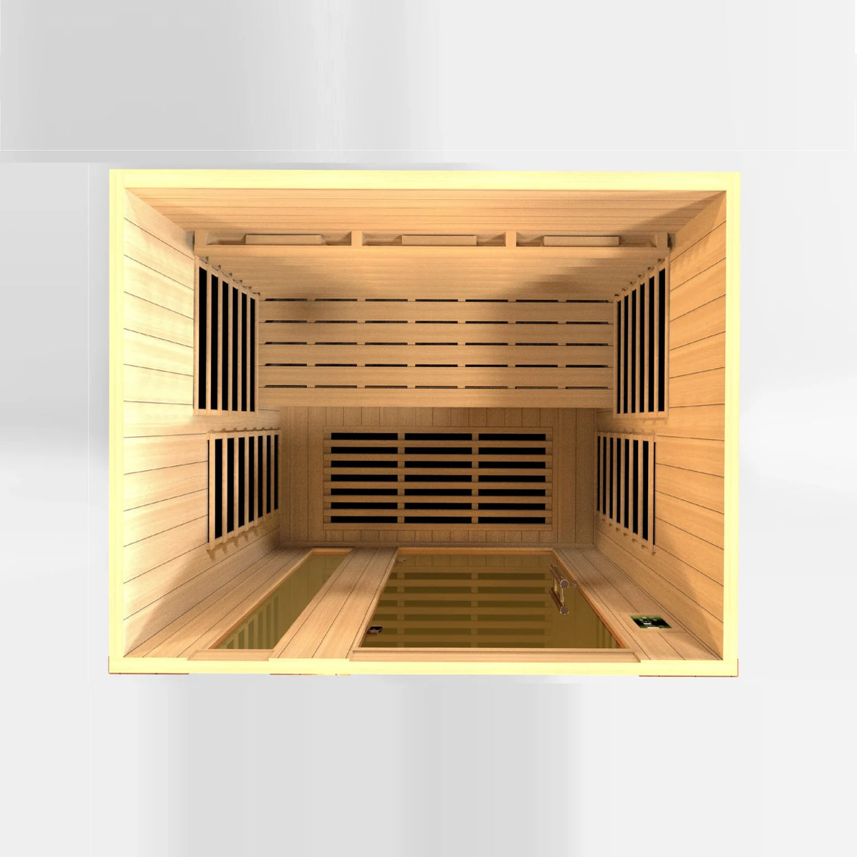 Dynamic Saunas Lugano 3 Person Full Spectrum Near Zero EMF Infrared Sauna DYN-6336-03 FS