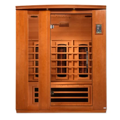 Dynamic Saunas Lugano 3 Person Full Spectrum Near Zero EMF Infrared Sauna DYN-6336-03 FS