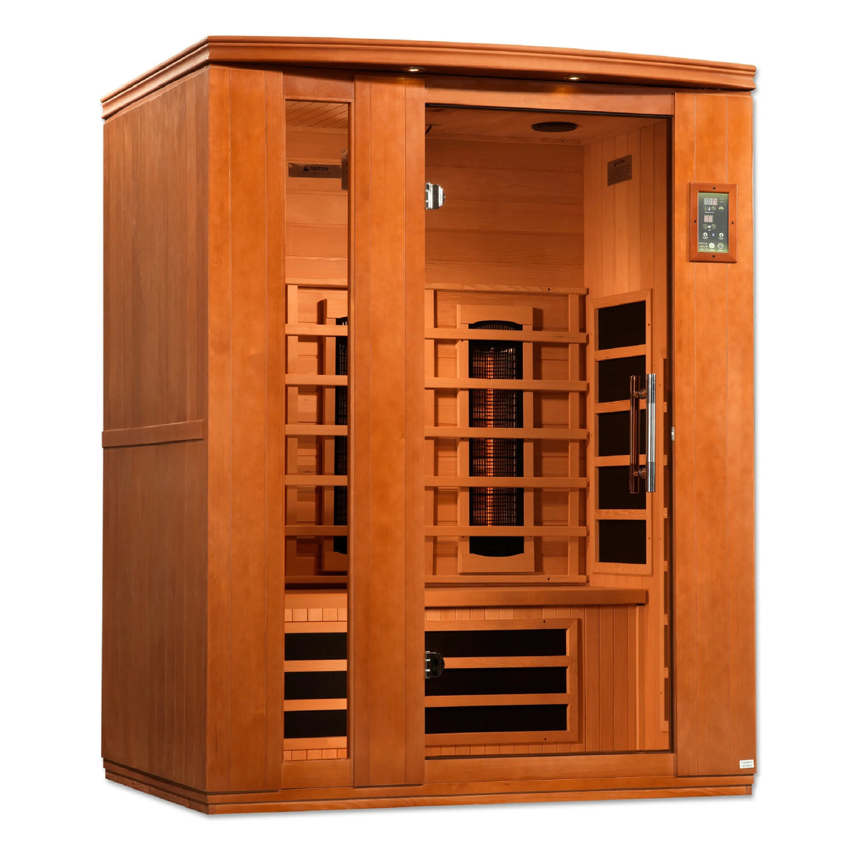 Dynamic Saunas Lugano 3 Person Full Spectrum Near Zero EMF Infrared Sauna DYN-6336-03 FS