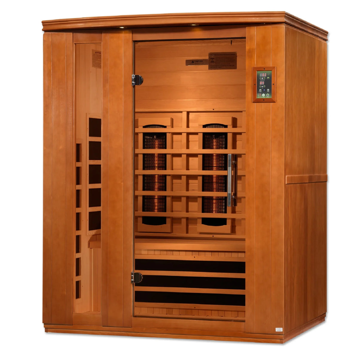 Dynamic Saunas Lugano 3 Person Full Spectrum Near Zero EMF Infrared Sauna DYN-6336-03 FS