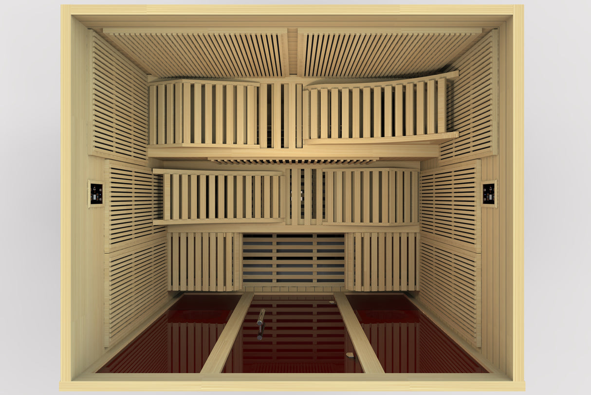 Dynamic Saunas Monaco 6 Person Ultra Low EMF Far IR Sauna DYN-6996-01