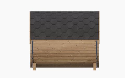 SaunaLife ERGO Series Sauna Barrel 87"D x 81"H, 6-Person, Glass Front - Sweet Life Saunas