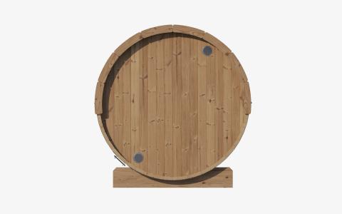 SaunaLife ERGO Series Sauna Barrel 87"D x 81"H, 6-Person, Glass Front - Sweet Life Saunas