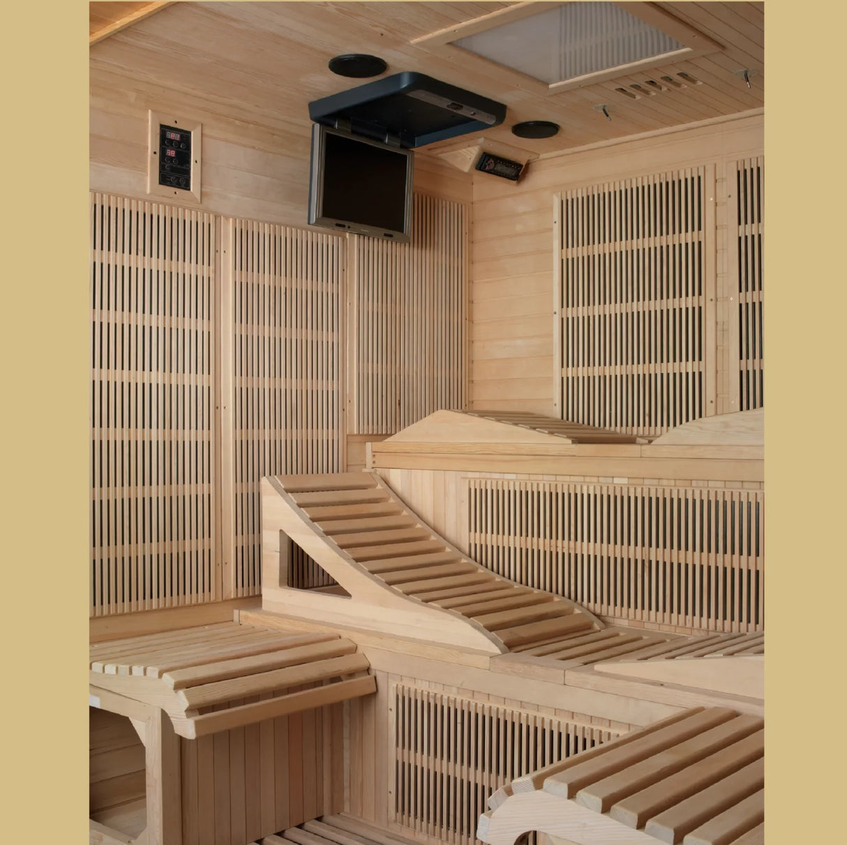 Golden Designs Monaco 6 Person Near Zero EMF Far Infrared Sauna GDI-6996-01 Elite