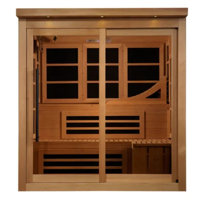 Golden Designs Asteroid 6 Person Near Zero EMF Far Infrared Sauna GDI-6996-02