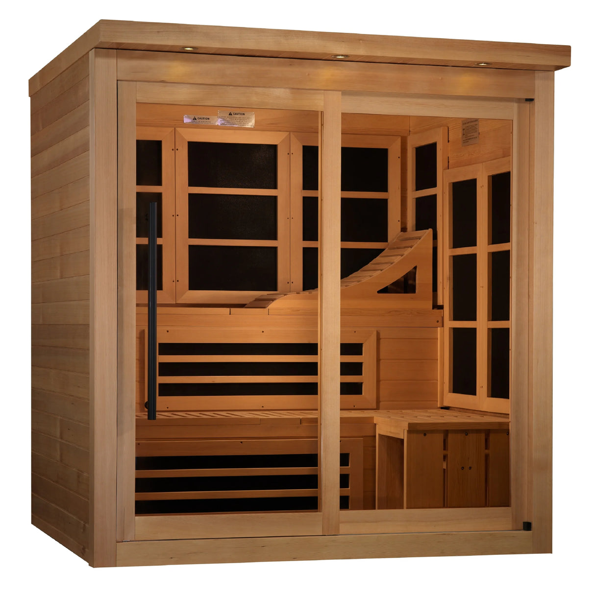 Golden Designs Asteroid 6 Person Near Zero EMF Far Infrared Sauna GDI-6996-02