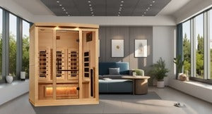Golden Designs Supernova 3 Person Full Spectrum Infrared Sauna with Himalayan Salt Bar GDI-8030-03
