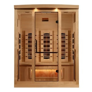 Golden Designs Supernova 3 Person Full Spectrum Infrared Sauna with Himalayan Salt Bar GDI-8030-03