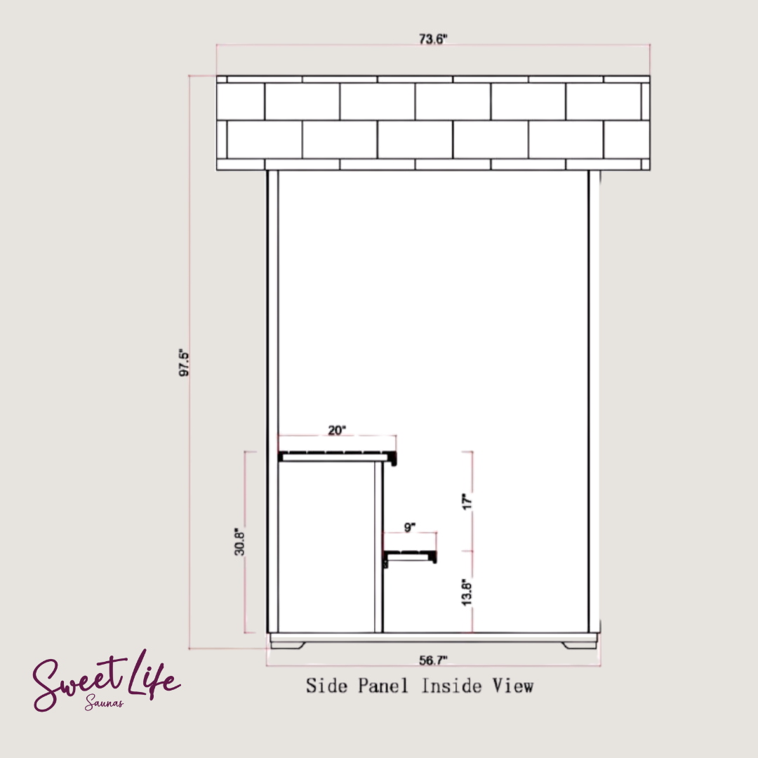 Golden Designs Arlberg 3 Person Traditional Outdoor Steam Sauna Canadian Hemlock GDI-8103-01