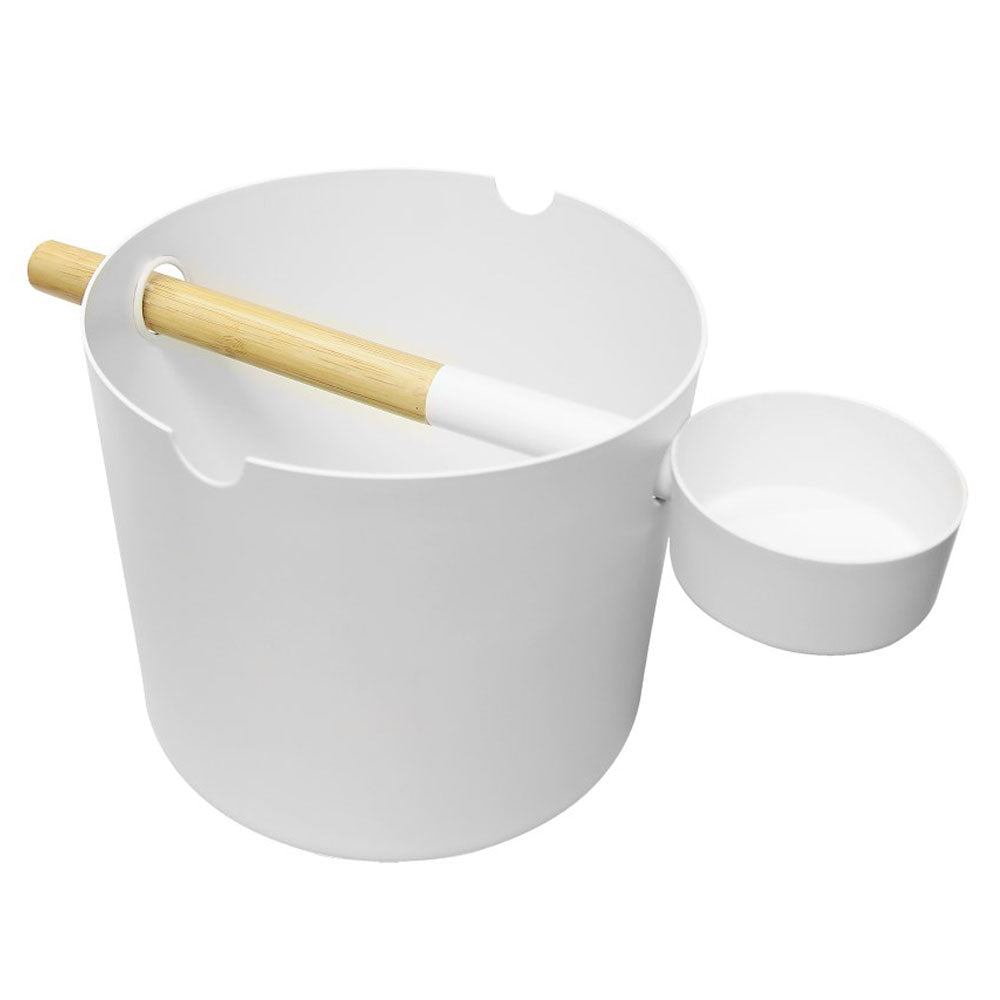 Kolo Sauna Bucket Set, Ladle Handle, 1 Gallon, Aluminum, Includes Ladle - Sweet Life Saunas