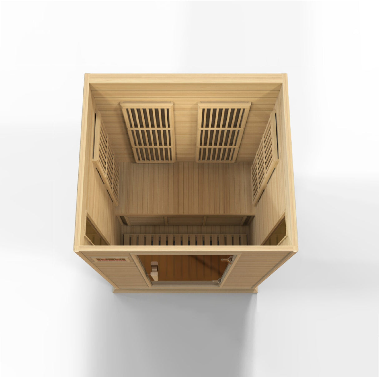 Maxxus Toulose 2 Person Near Zero EMF FAR Infrared Sauna – Canadian Hemlock MX-K206-01-ZF