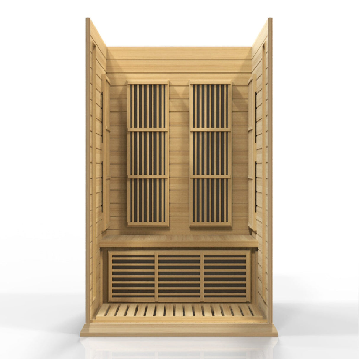 Maxxus Toulose 2 Person Near Zero EMF FAR Infrared Sauna – Canadian Hemlock MX-K206-01-ZF