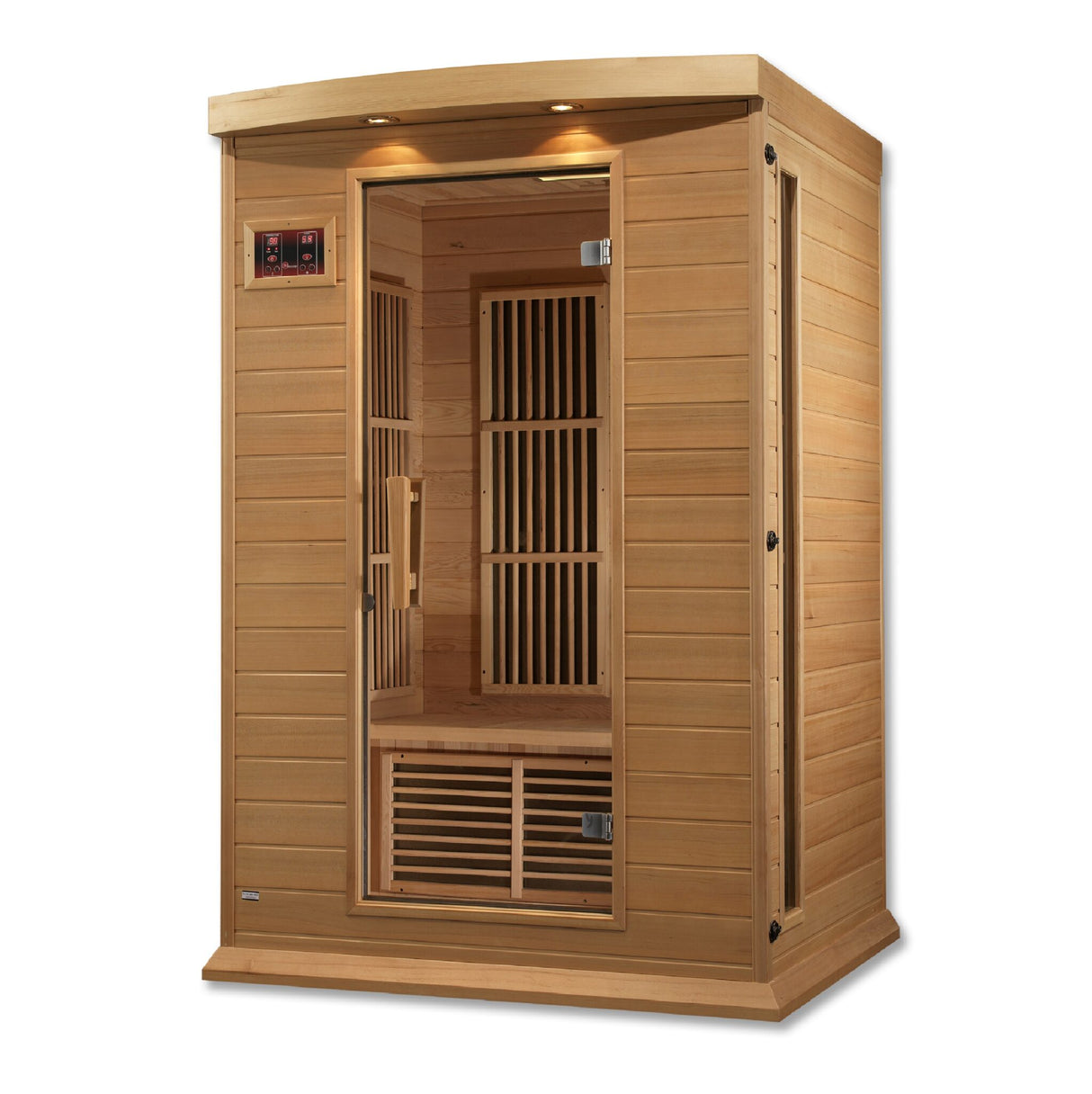Maxxus Toulose 2 Person Near Zero EMF FAR Infrared Sauna – Canadian Hemlock MX-K206-01-ZF