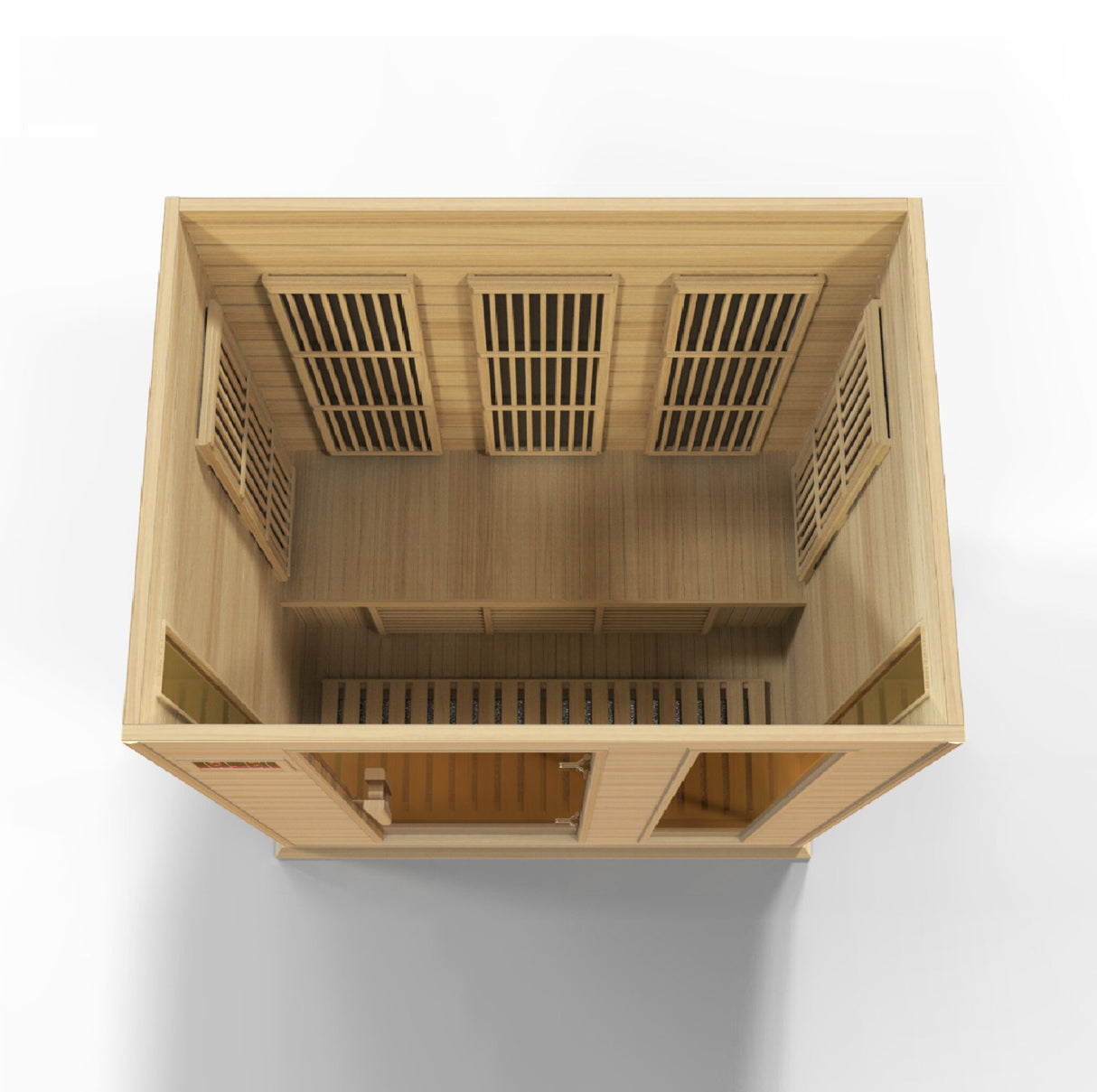 Maxxus Montilemar 3 Person Near Zero EMF FAR Infrared Sauna – Canadian Hemlock MX-K306-01-ZF