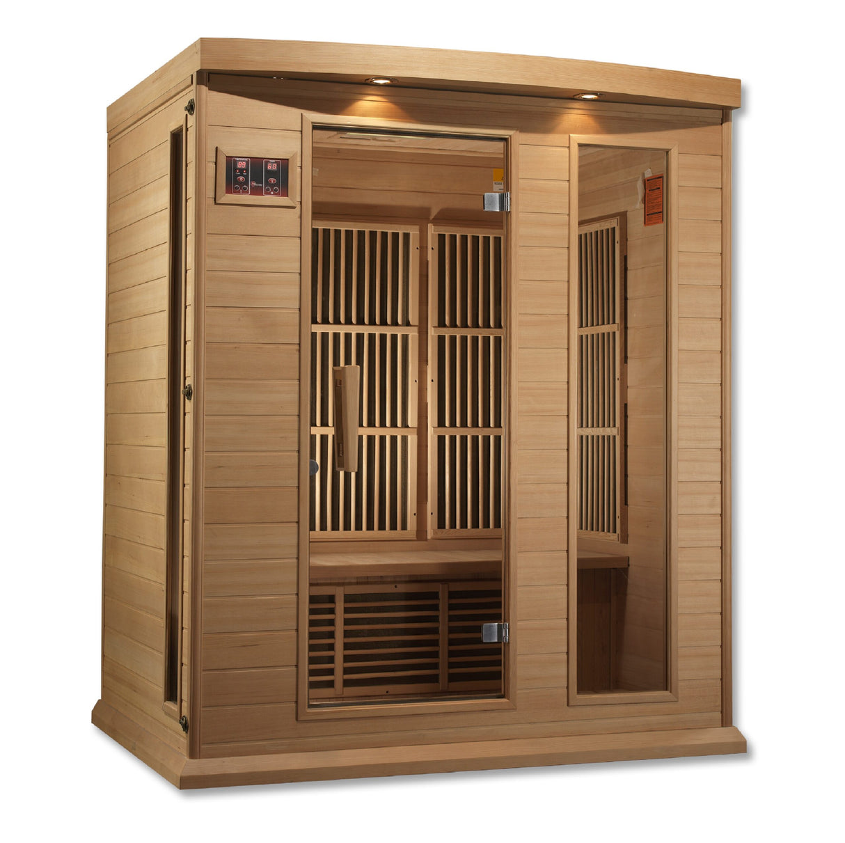 Maxxus Montilemar 3 Person Near Zero EMF FAR Infrared Sauna – Canadian Hemlock MX-K306-01-ZF
