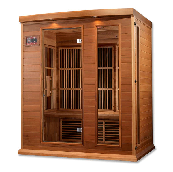 Maxxus Montilemar 3 Person Low EMF Far IR Sauna in Cedar MX-K306-01-CED