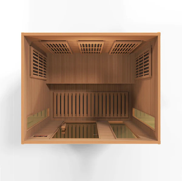 Maxxus Montilemar 3 Person Low EMF Far IR Sauna in Cedar MX-K306-01-CED
