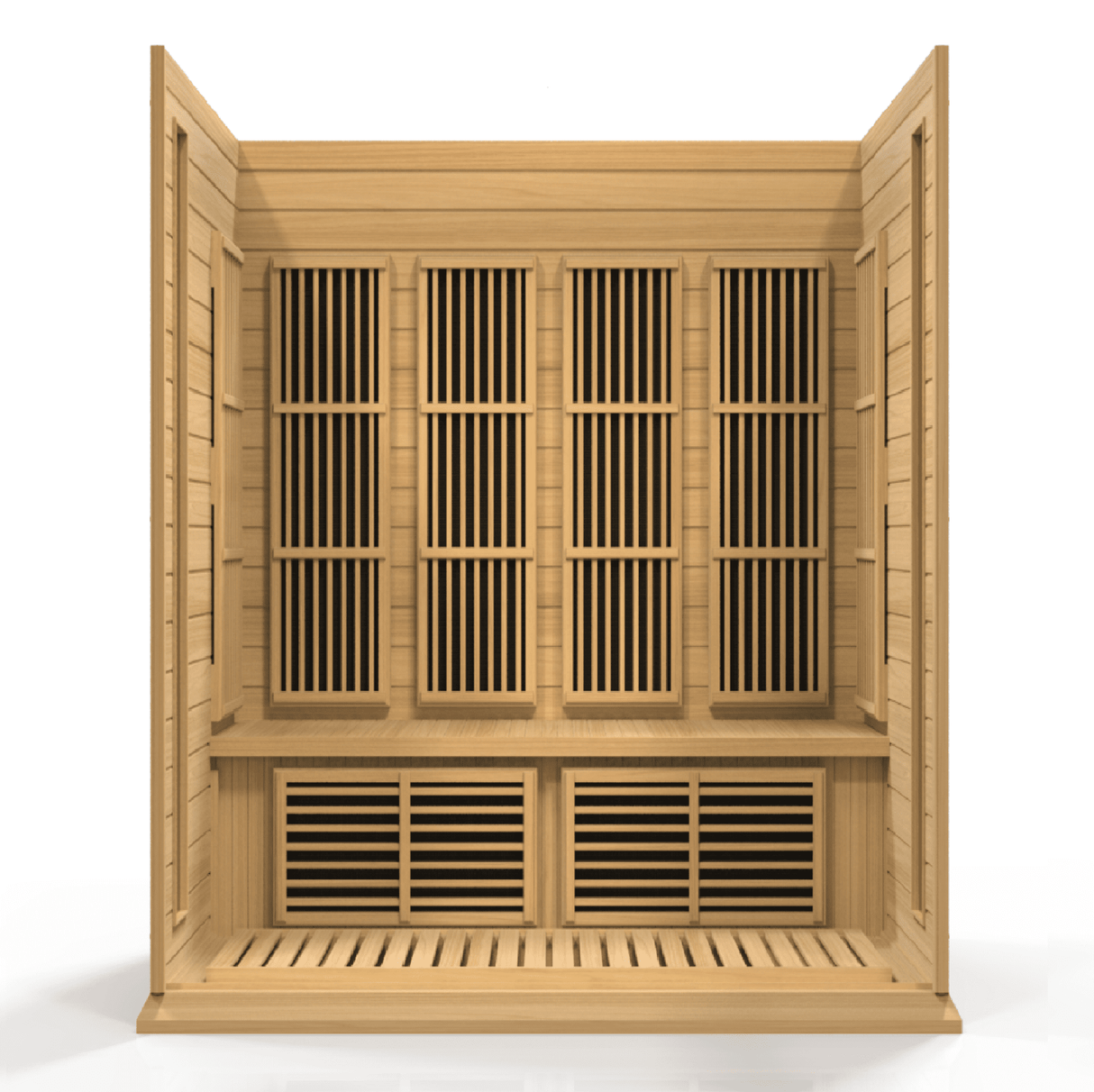 Maxxus Chaumont 4 Person Low EMF FAR Infrared Sauna Canadian Hemlock MX-K406-01