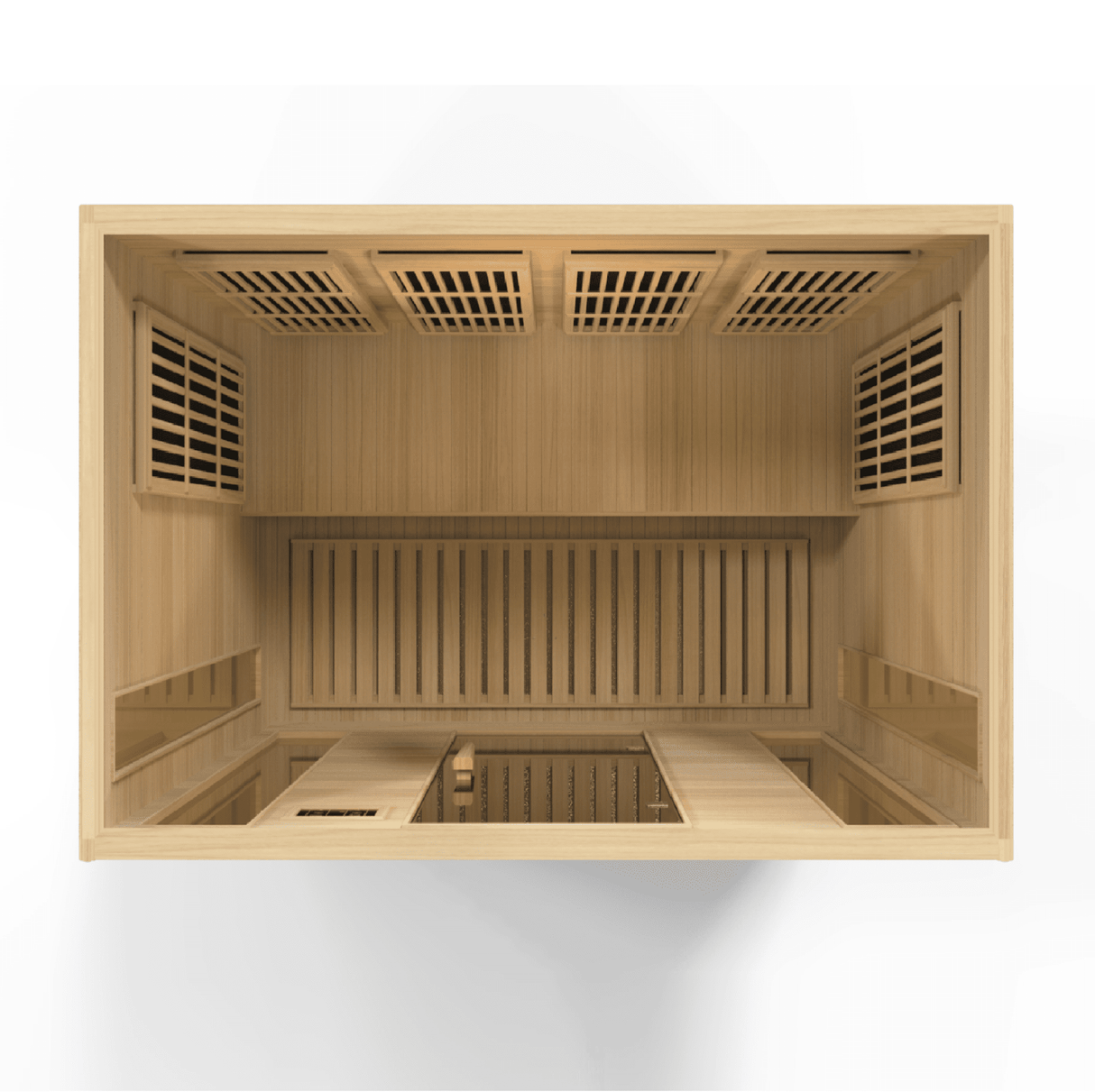 Maxxus Chaumont 4 Person Low EMF FAR Infrared Sauna Canadian Hemlock MX-K406-01