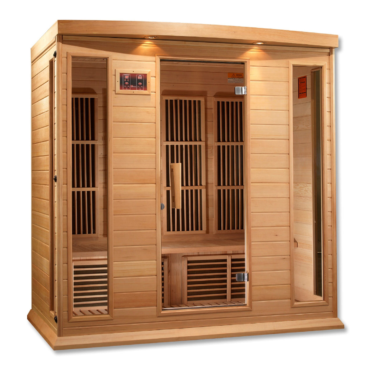 Maxxus Chaumont 4 Person Low EMF FAR Infrared Sauna Canadian Hemlock MX-K406-01