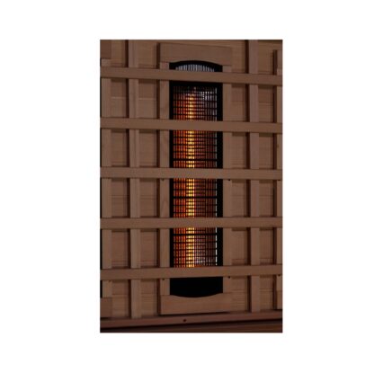 Golden Designs Eclipse 3 Person Near Zero EMF Full Spectrum Infrared Sauna with Himalayan Salt Bar GDI-8230-01