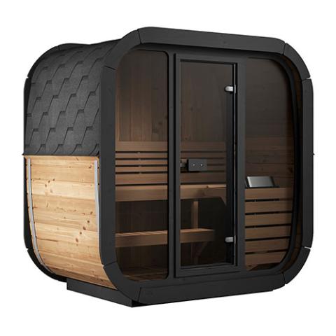 SaunaLife Cube-Series Outdoor Home Sauna Kit, Up to 3 Persons - Sweet Life Saunas