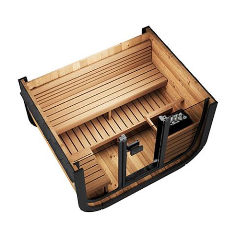 SaunaLife Cube-Series Outdoor Home Sauna Kit, Up to 4 Persons - Sweet Life Saunas
