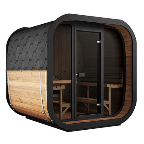 SaunaLife Cube-Series Outdoor Home Sauna Kit, Up to 6 Persons - Sweet Life Saunas