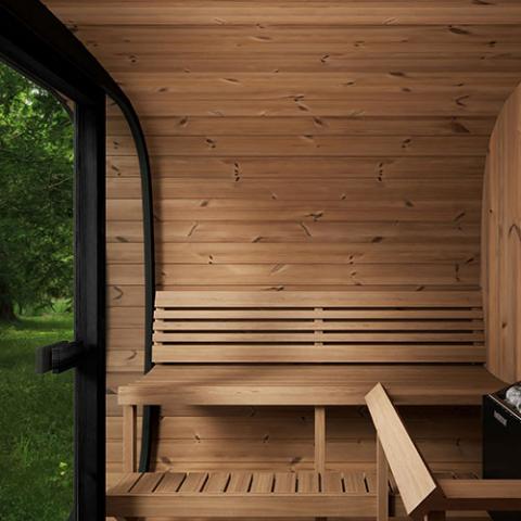 SaunaLife Cube-Series Outdoor Home Sauna Kit, Up to 6 Persons - Sweet Life Saunas