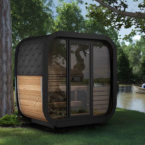 SaunaLife Cube-Series Outdoor Home Sauna Kit, Up to 3 Persons - Sweet Life Saunas