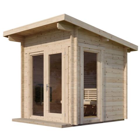 SaunaLife Garden-Series Outdoor Home Sauna Kit - Up to 6 Persons - Sweet Life Saunas
