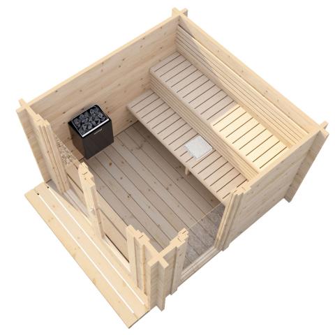 SaunaLife Garden-Series Outdoor Home Sauna Kit - Up to 6 Persons - Sweet Life Saunas