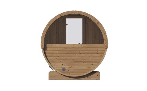 SaunaLife ERGO Series Sauna Barrel, Rear Window, 4-Person