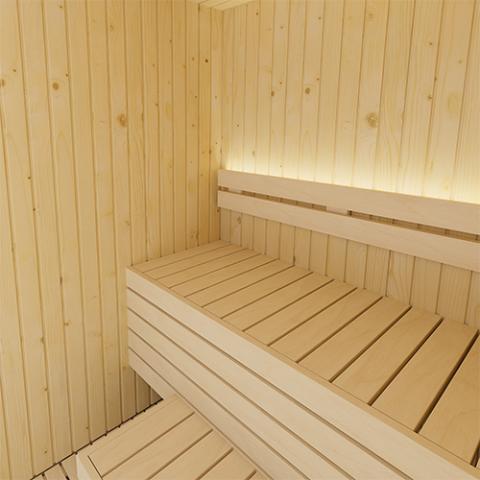 SaunaLife XPERIENCE Series Indoor Sauna DIY Kit w/LED Light System, 1-2-Person - Sweet Life Saunas