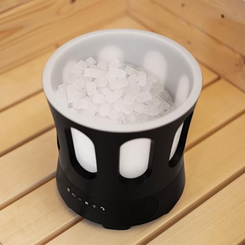 SaunaLife Bluetooth Speaker, Sauna Bucket, with Lights - Sweet Life Saunas
