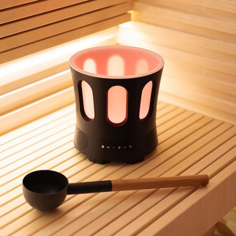 SaunaLife Bluetooth Speaker, Sauna Bucket, with Lights - Sweet Life Saunas