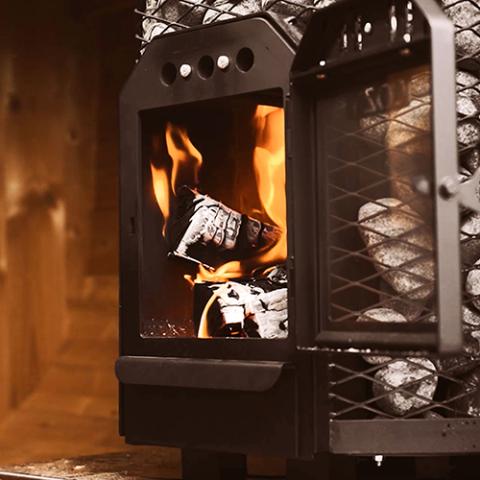Cozy Heat O-TW Wood-Burning Sauna Stove, Up to 18kW